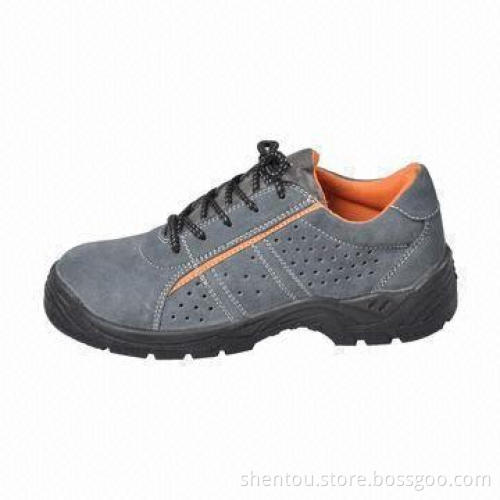 Safety Shoes with Steel Anti-puncture Plate/Kevlar Midsole and Breather Mesh Lining